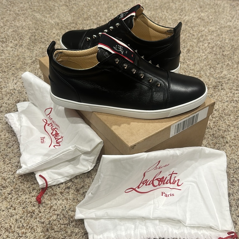 Men’s Christian Louboutin F.A.V Fique A Vontade
Black Sz 12 - $549 - Red Bottoms